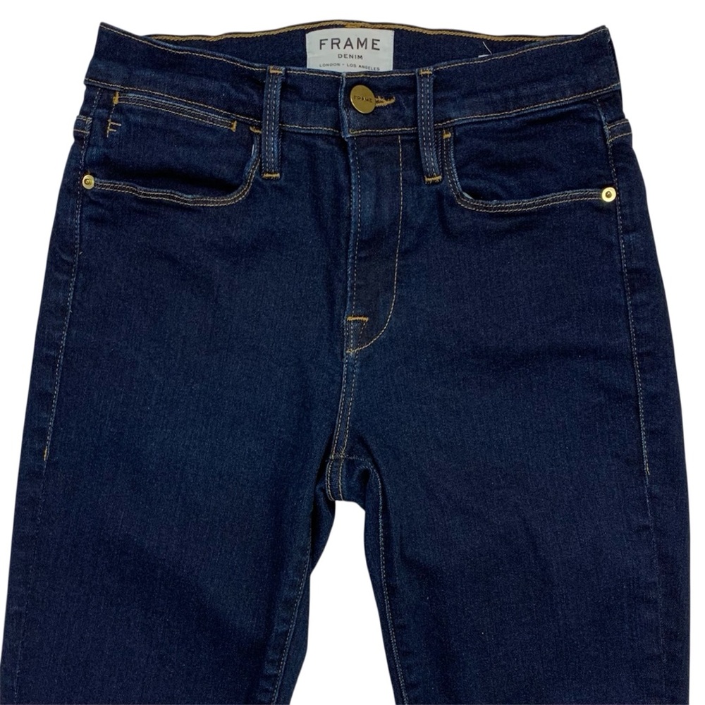 FRAME Denim Le High Skinny Crop Stretch Jeans Size 24 - Picture 5 of 10